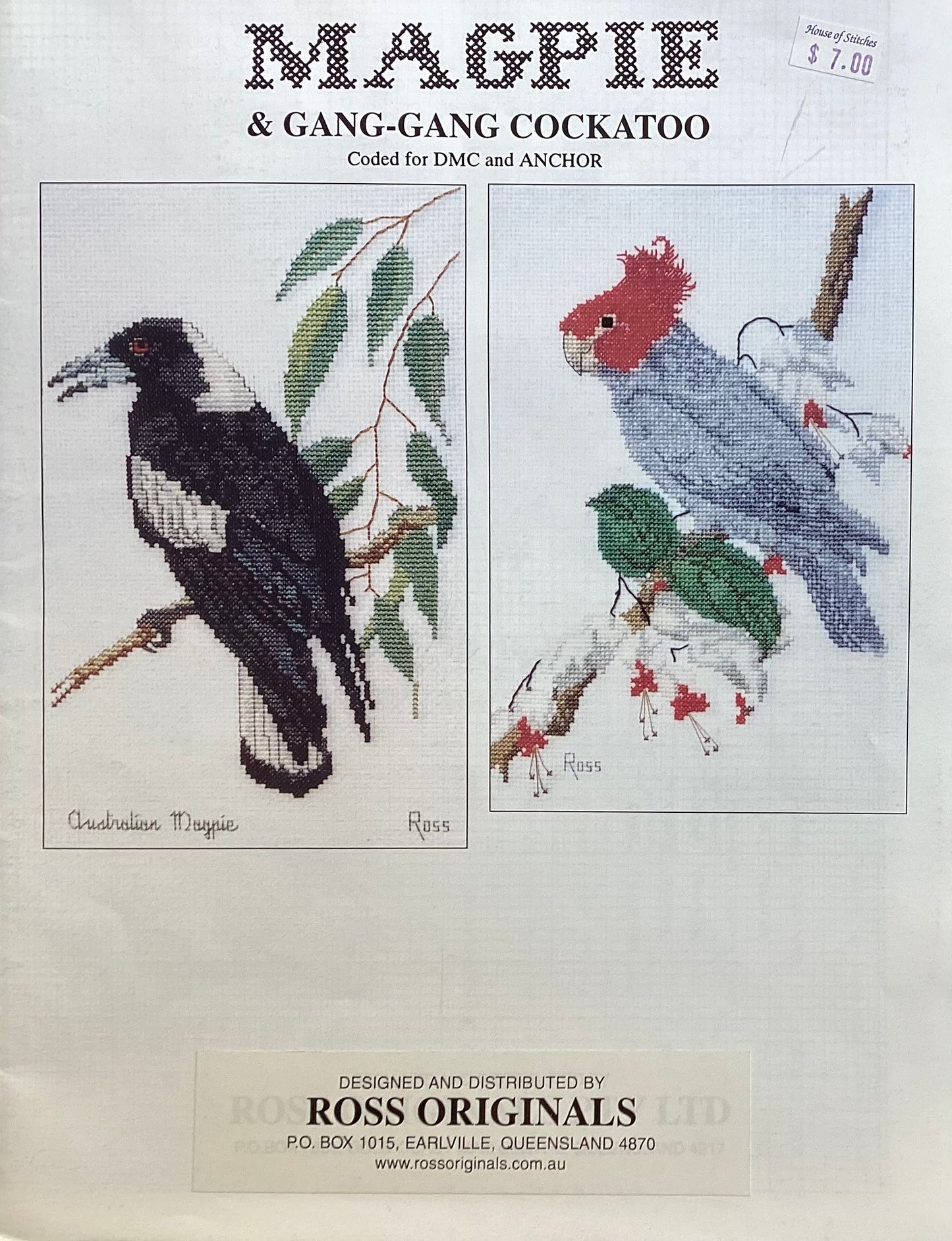Magpie & Gang Gang Cockatoo by Ross Originals