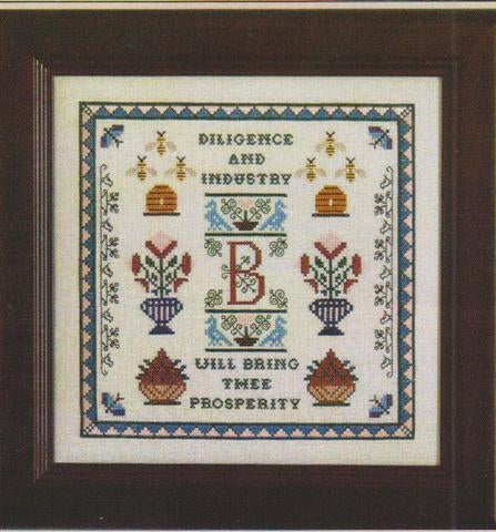 Sampler Motifs & Meanings: The Bird & The Bees by Milady’s Needle