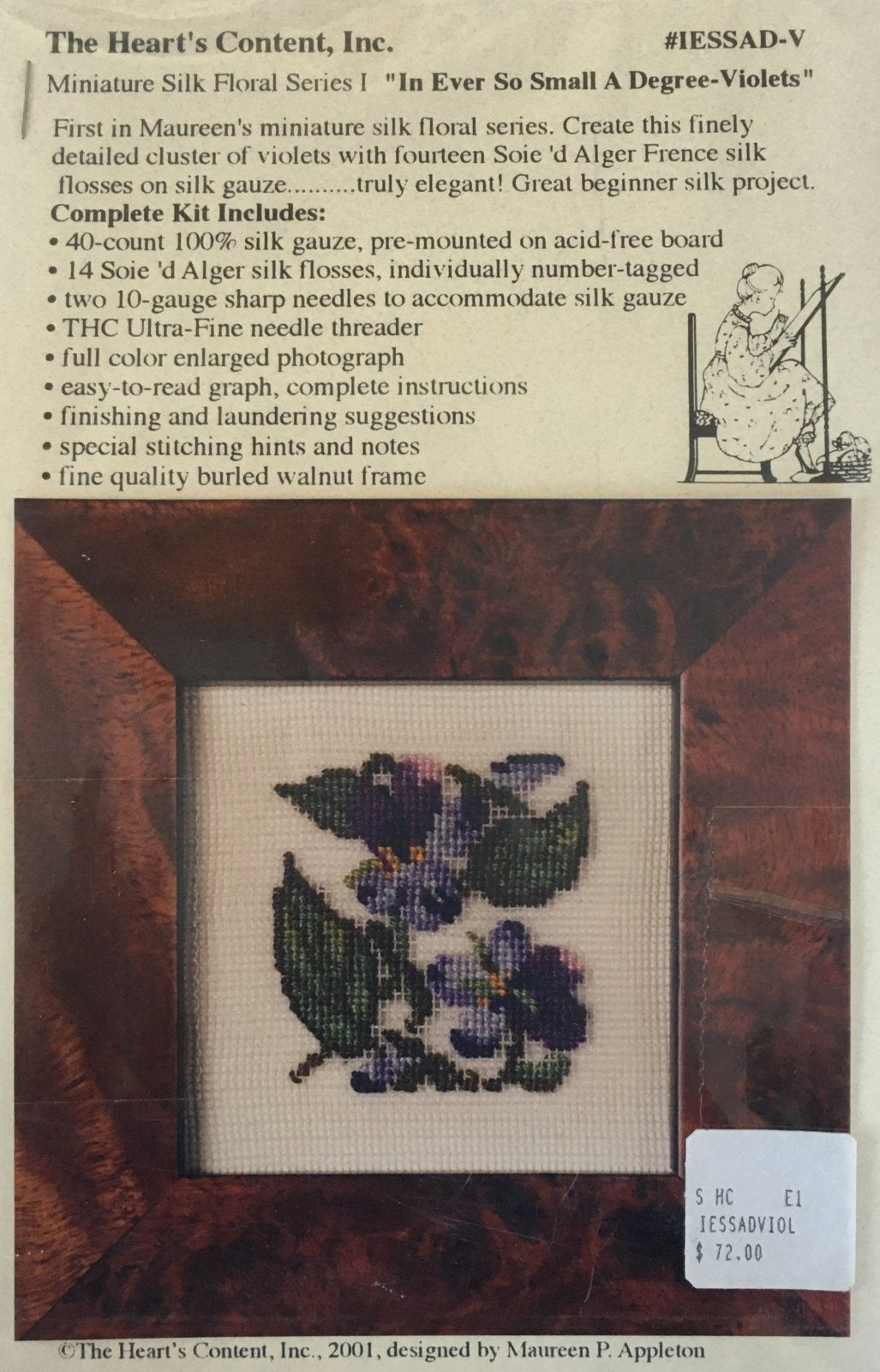 Miniature Silk Floral Series I: In Ever So Small A Degree-Violets by The Herat’s Content, Inc.