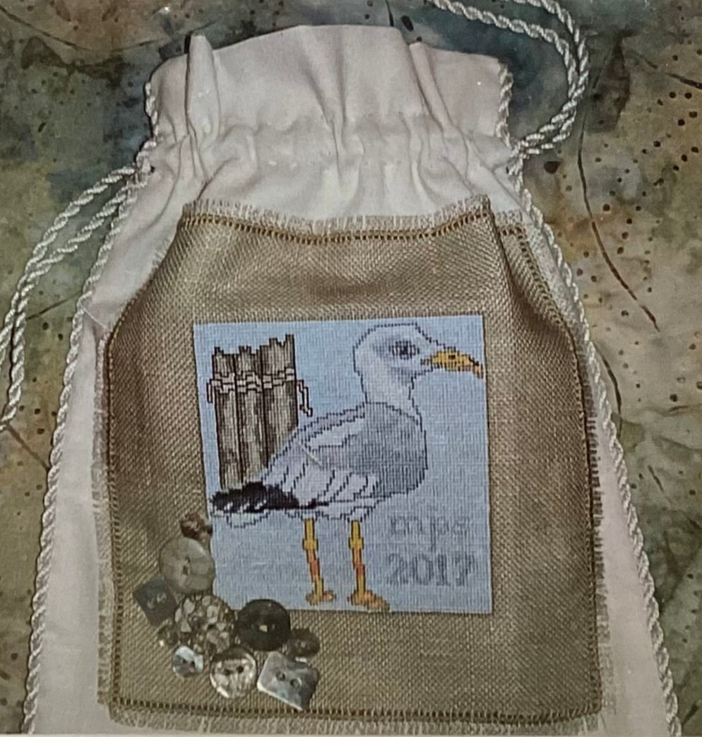 Stanley Seagull Stitching Drawstring Bag by The Heart’s Content, Inc.