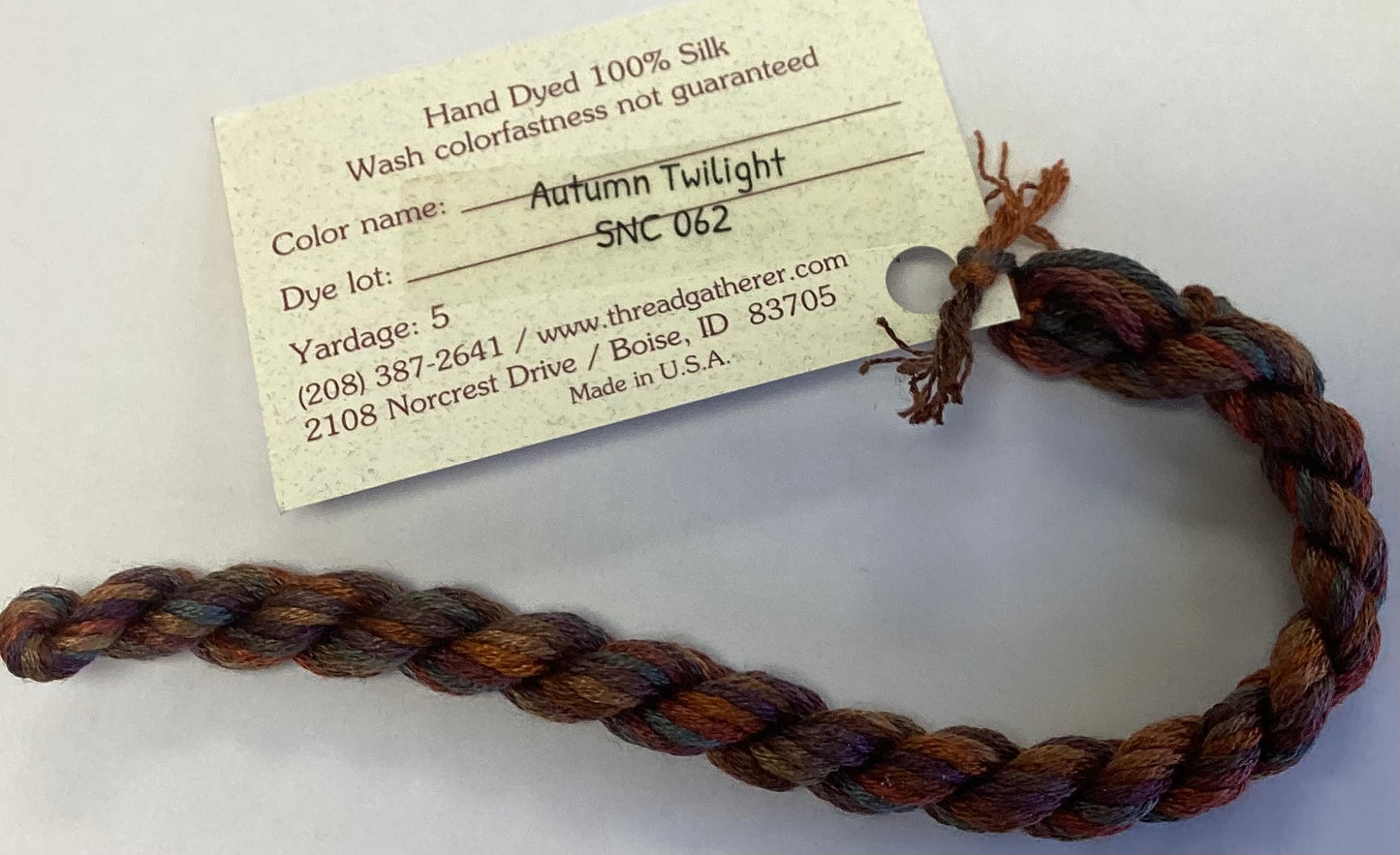The Thread Gatherer: Silk ‘N Colors (A)