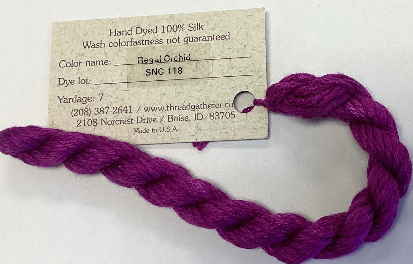 The Thread Gatherer: Silk ‘N Colors (A)