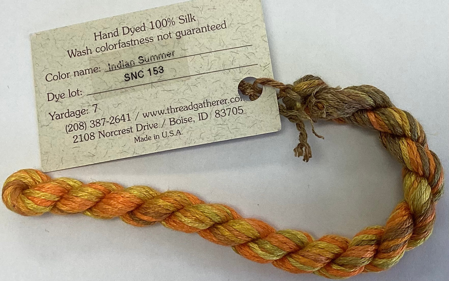 The Thread Gatherer: Silk ‘N Colors (A)