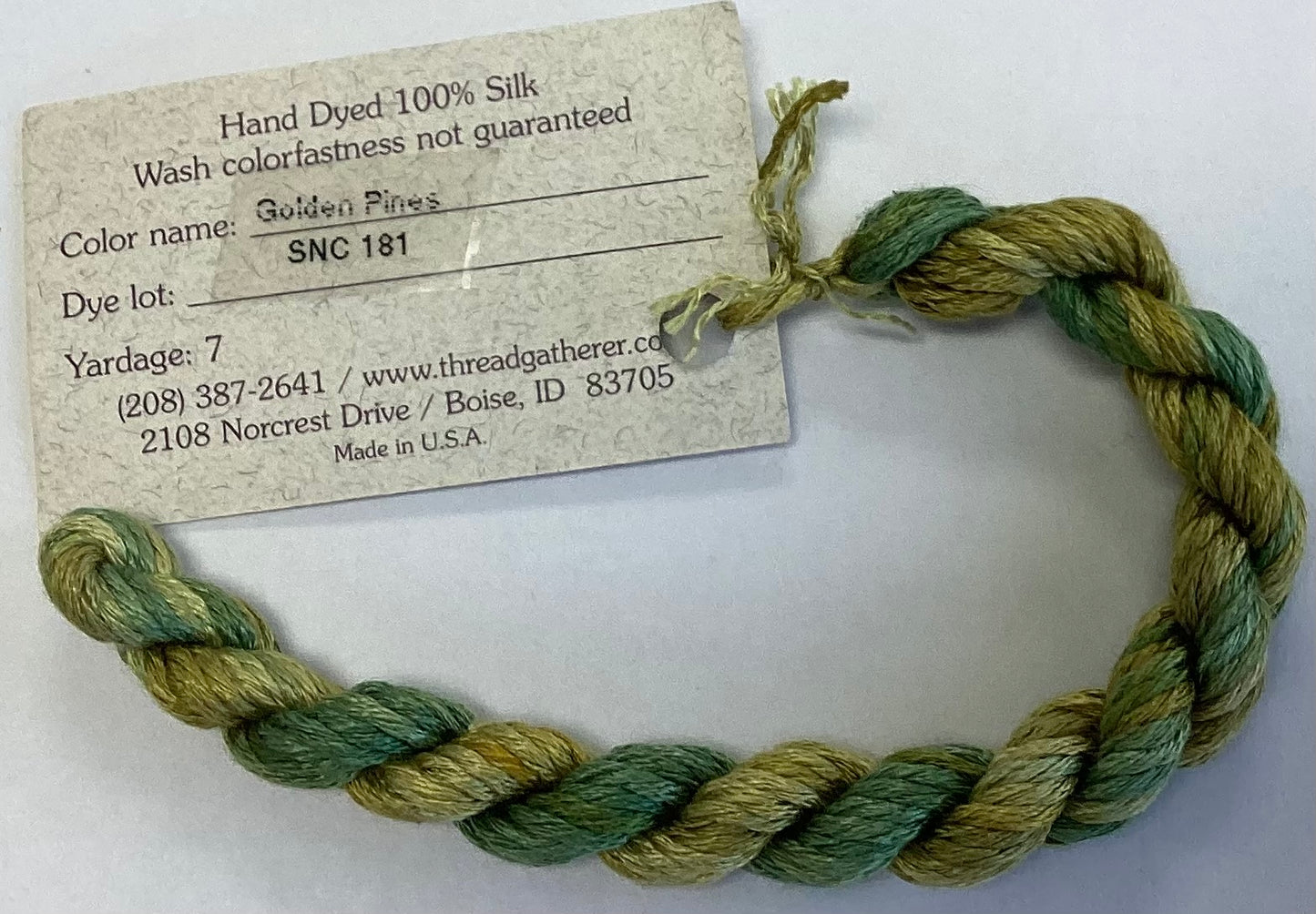 The Thread Gatherer: Silk ‘N Colors (A)