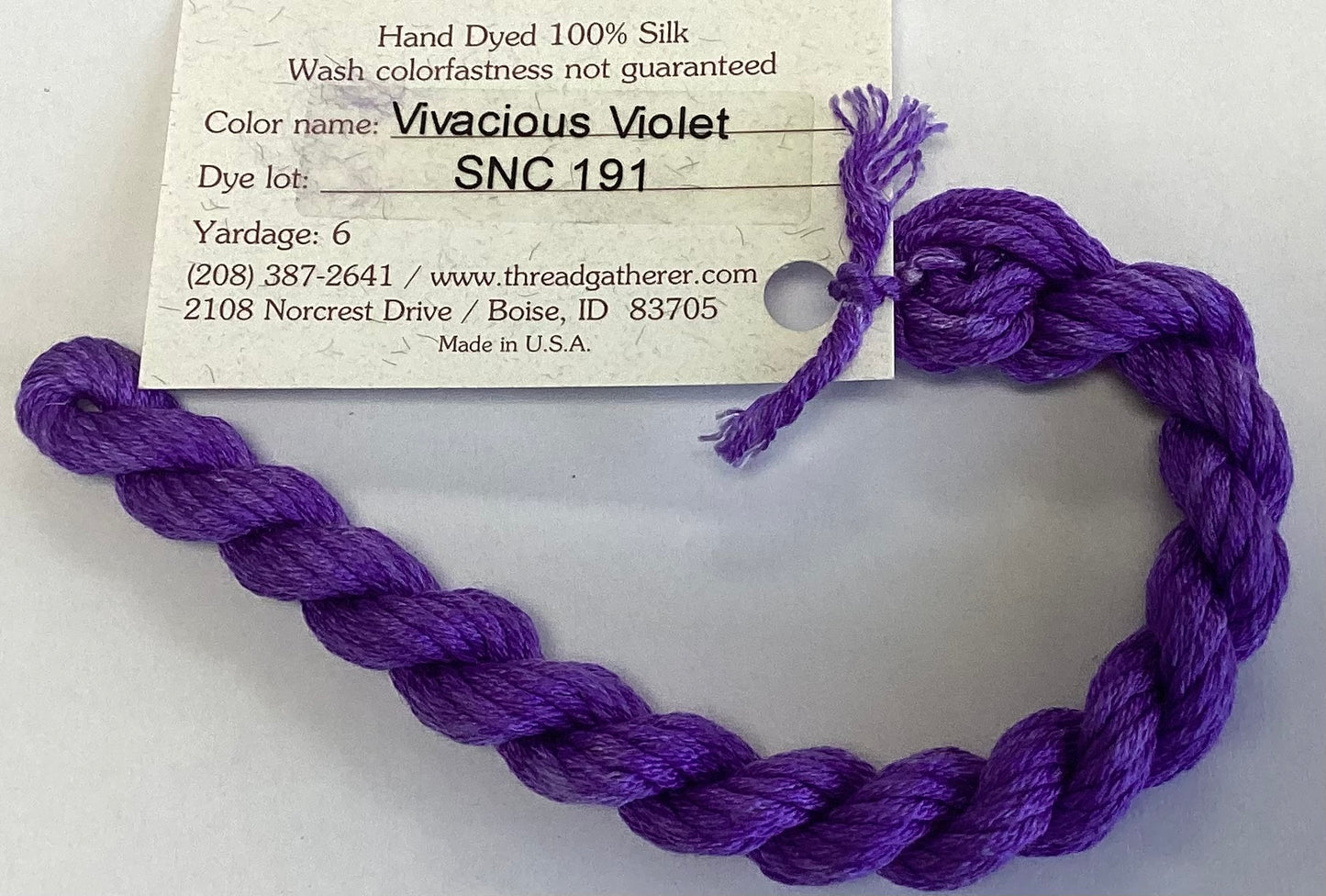 The Thread Gatherer: Silk ‘N Colors (A)