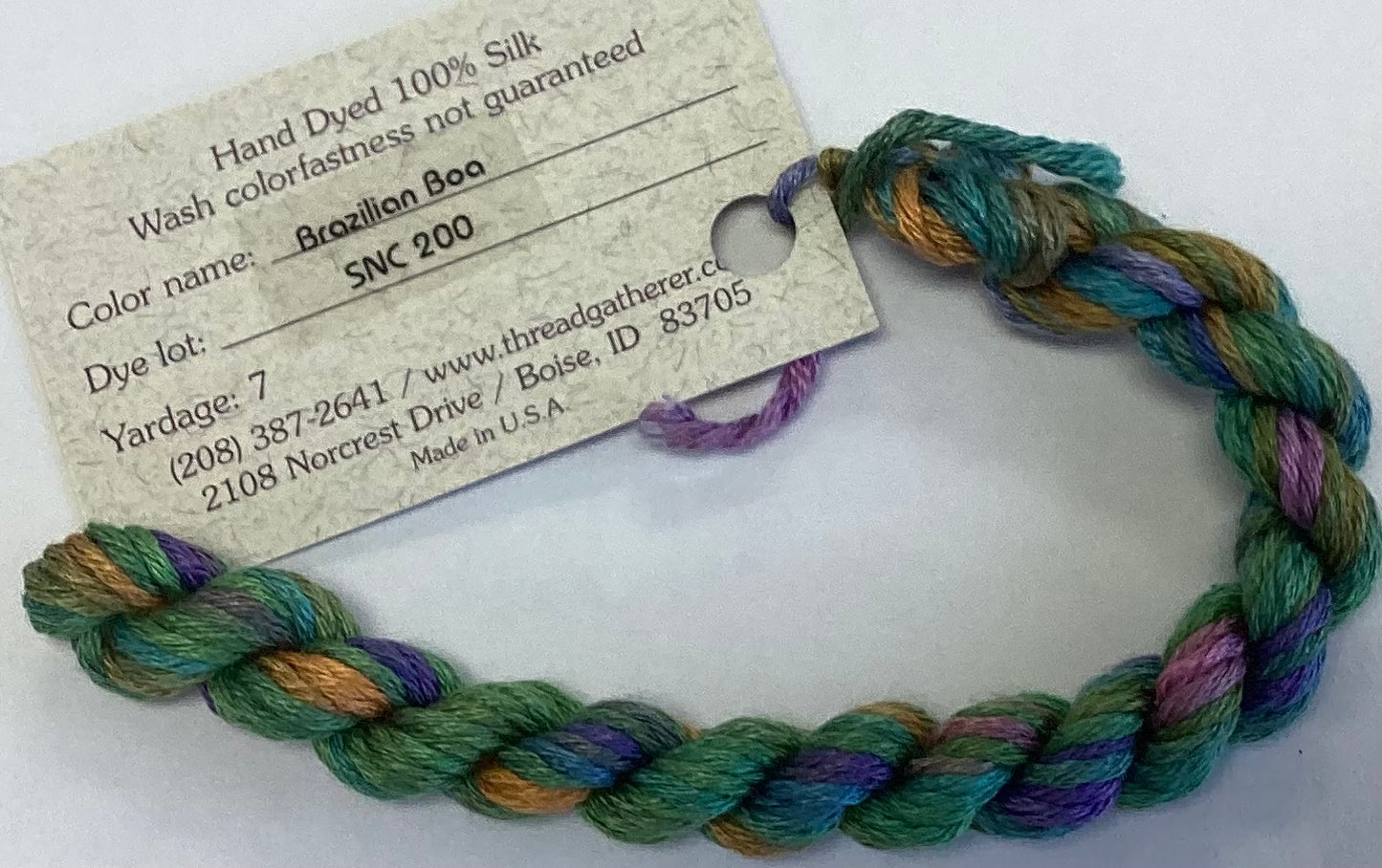 The Thread Gatherer: Silk ‘N Colors (A)