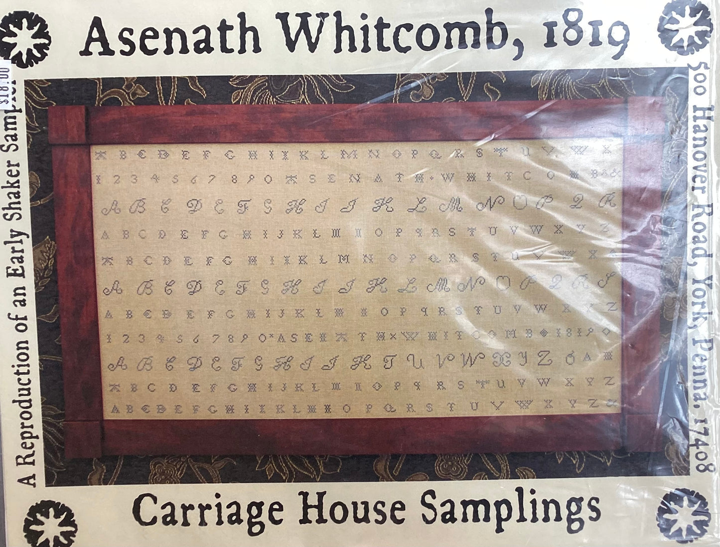 Asenath Whitcomb, 1819 by Carriage House Samplings