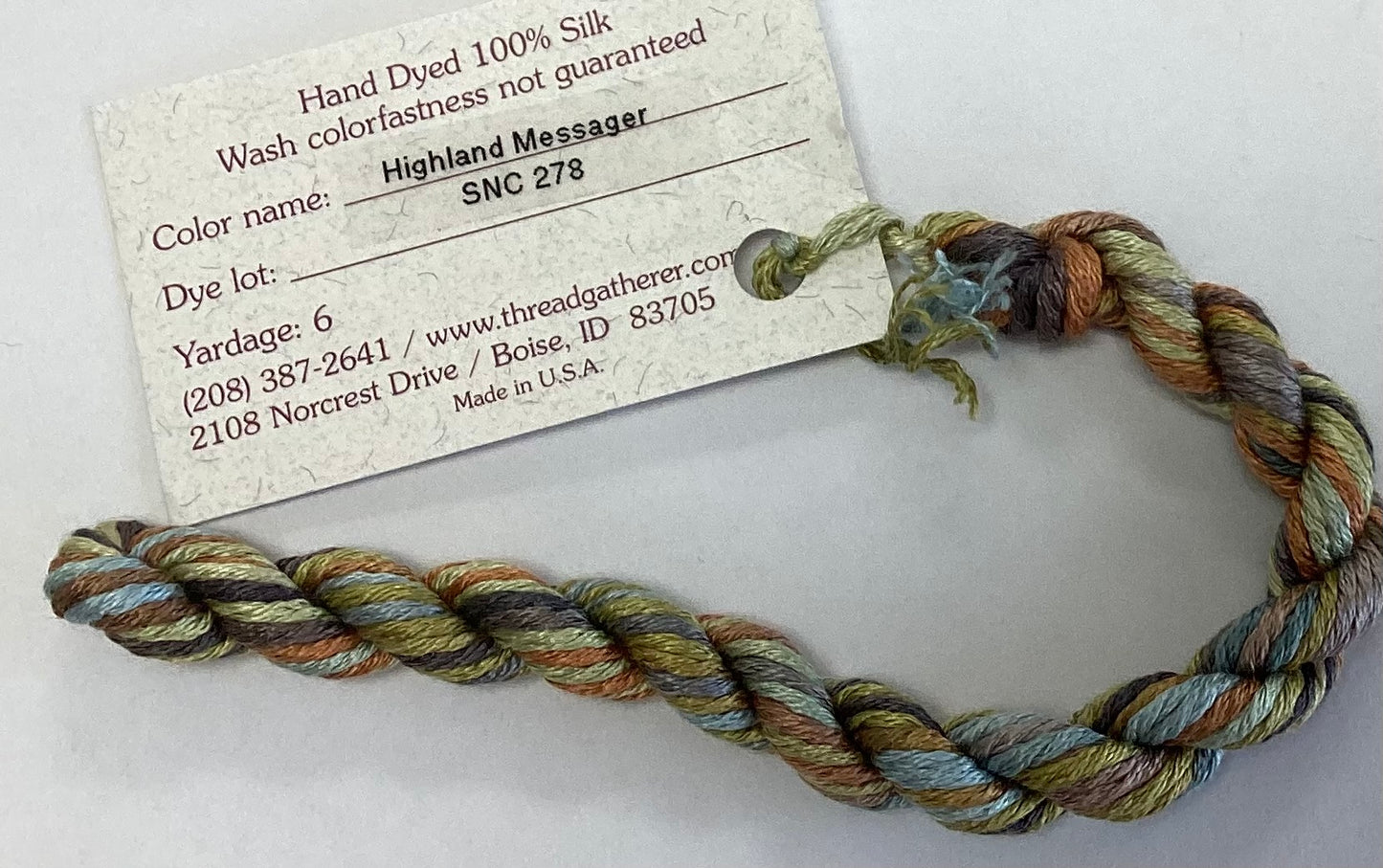 The Thread Gatherer: Silk ‘N Colors (A)