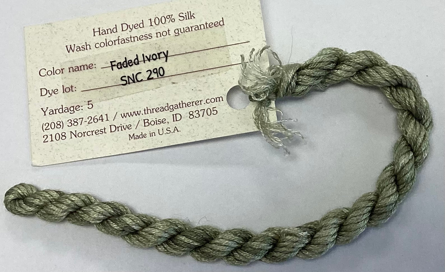 The Thread Gatherer: Silk ‘N Colors (A)
