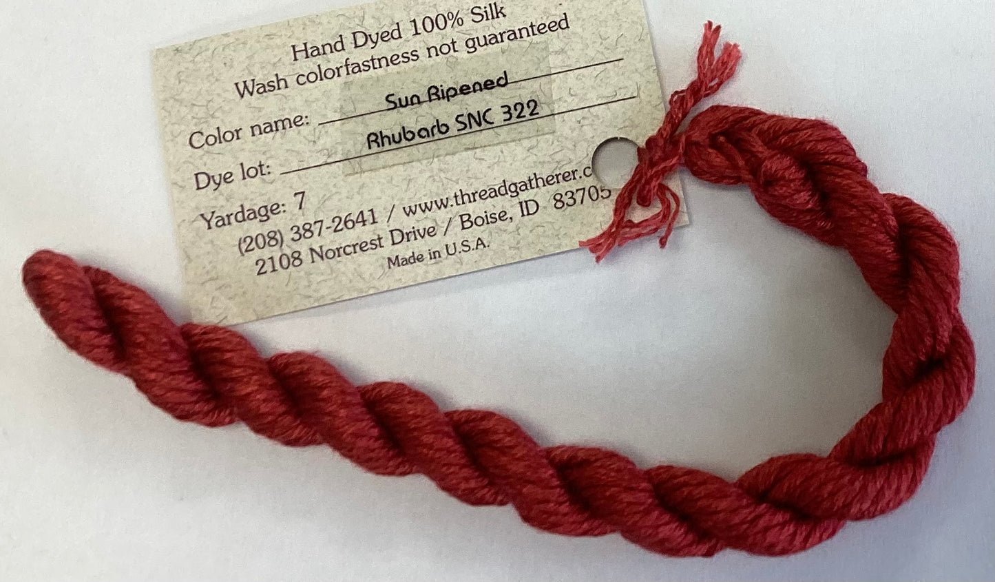 The Thread Gatherer: Silk ‘N Colors (A)