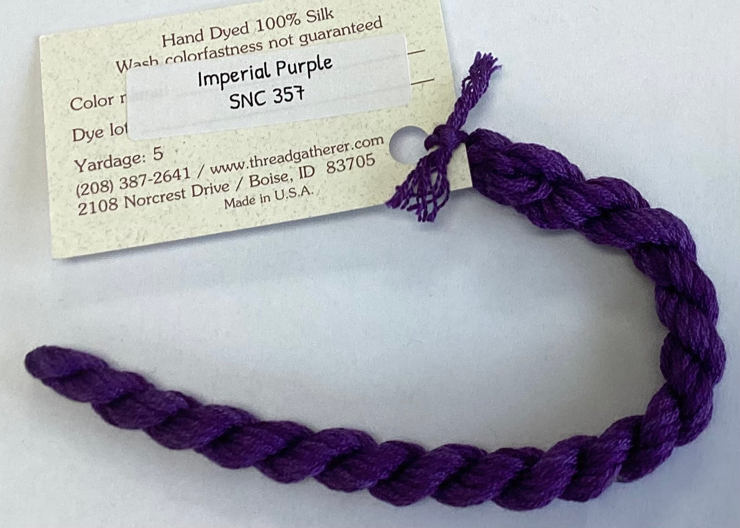 The Thread Gatherer: Silk ‘N Colors (A)