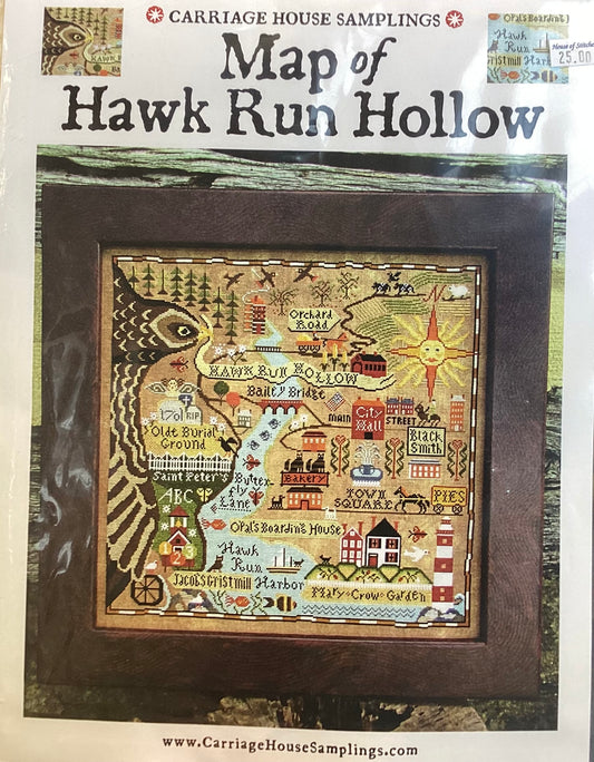 Map of Hawk Run Hollow by Carriage House Samplings