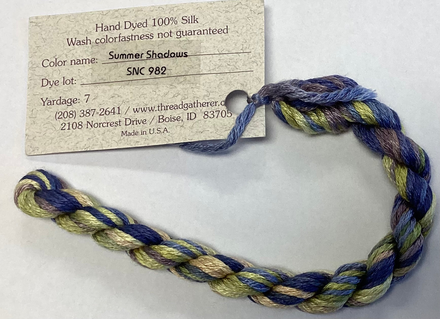 The Thread Gatherer: Silk ‘N Colors (A)
