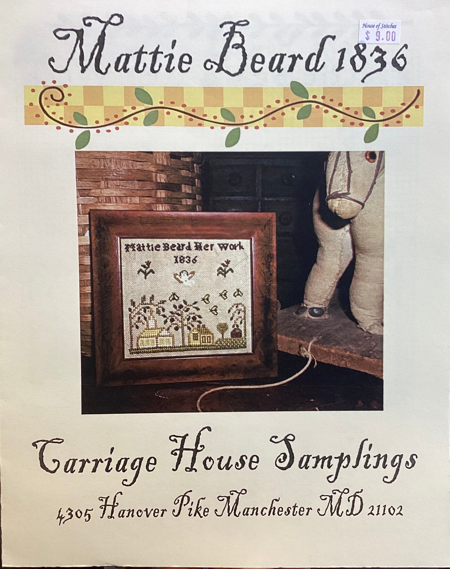 Mattie Beard 1830 by Carriage House Samplings