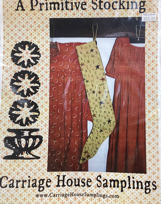 A Primitive Stocking by Carriage House Samplings