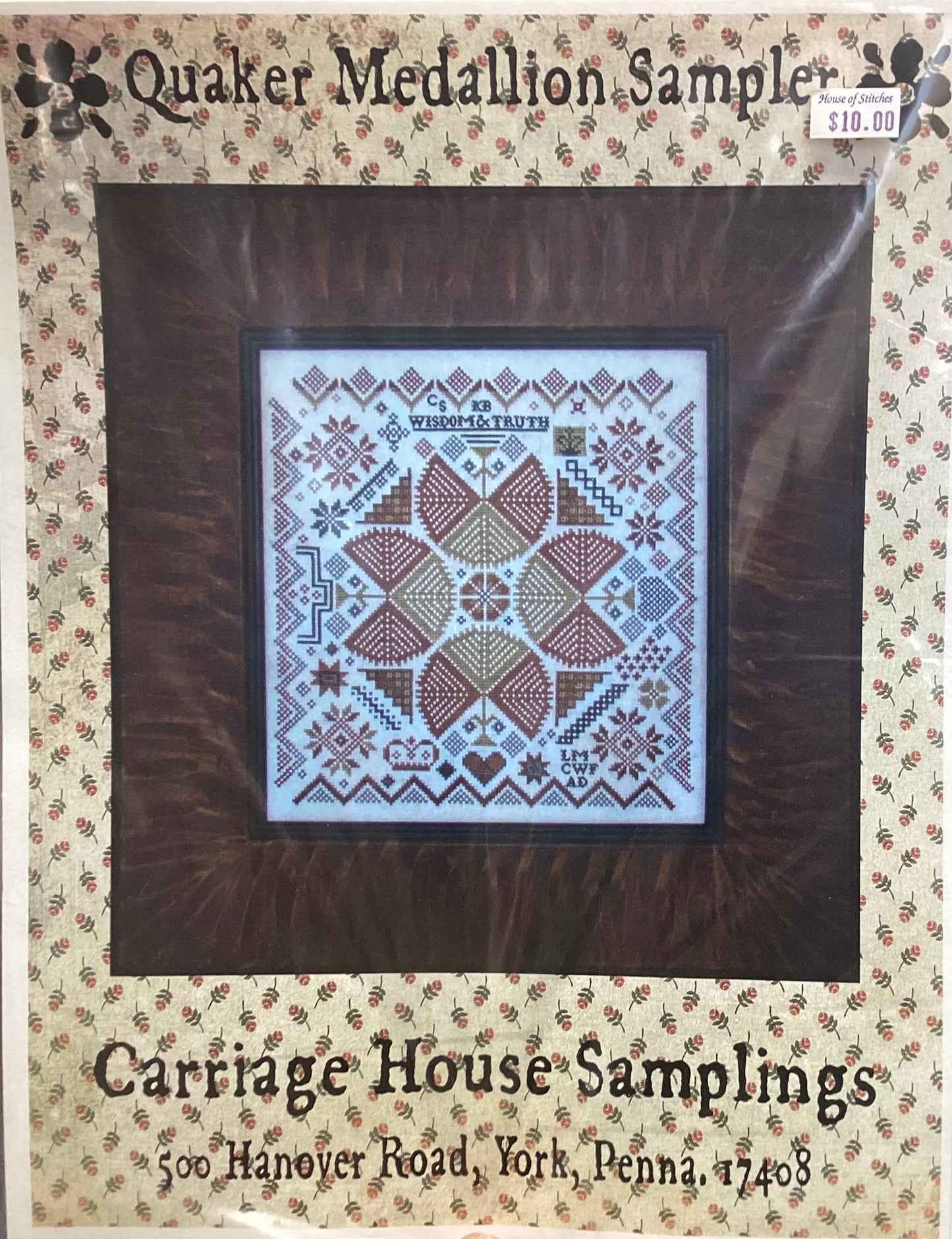 Quaker Medallion Sampler by Carriage House Samplings