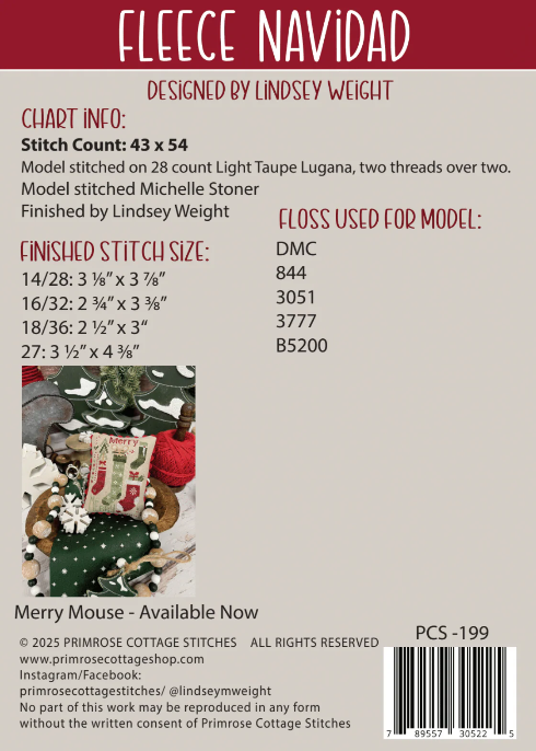 Fleece Navidad by Primrose Cottage