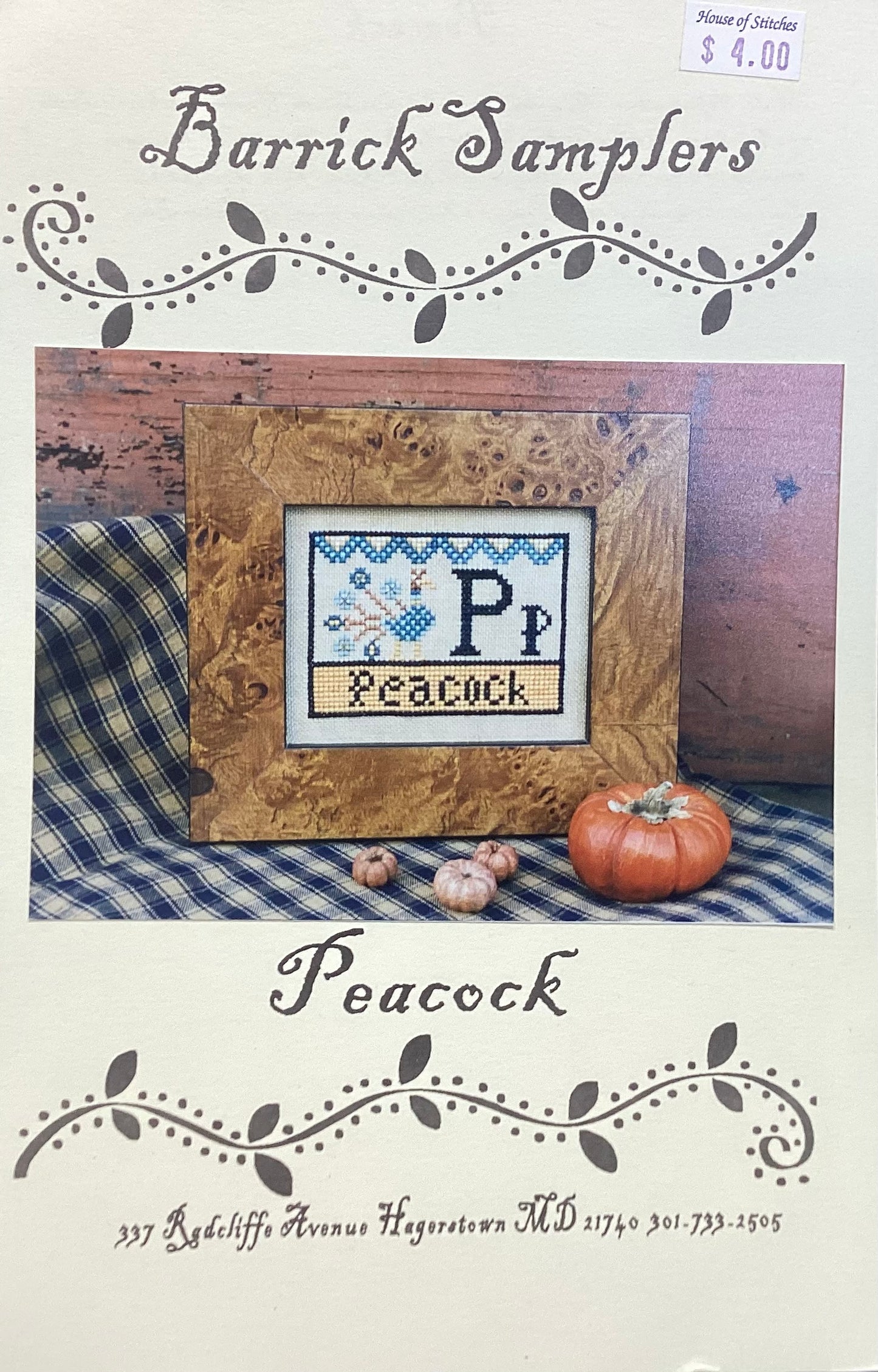 Peacock by Carriage House Samplings