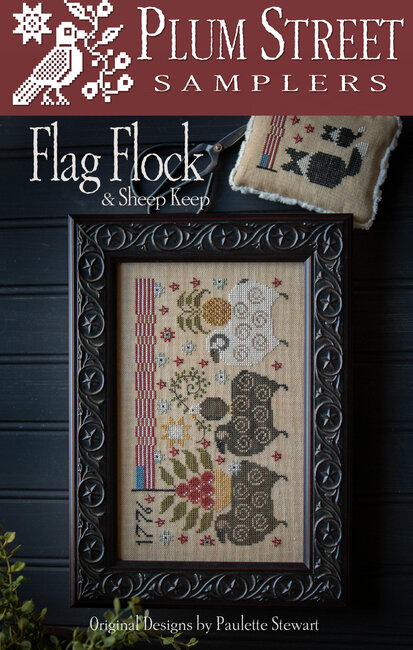 Flag Flock & Sheep Keep by Plum Street Samplers
