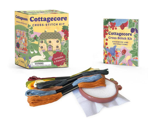 Cottagecore Cross Stitch Kit by Hachette Book Group