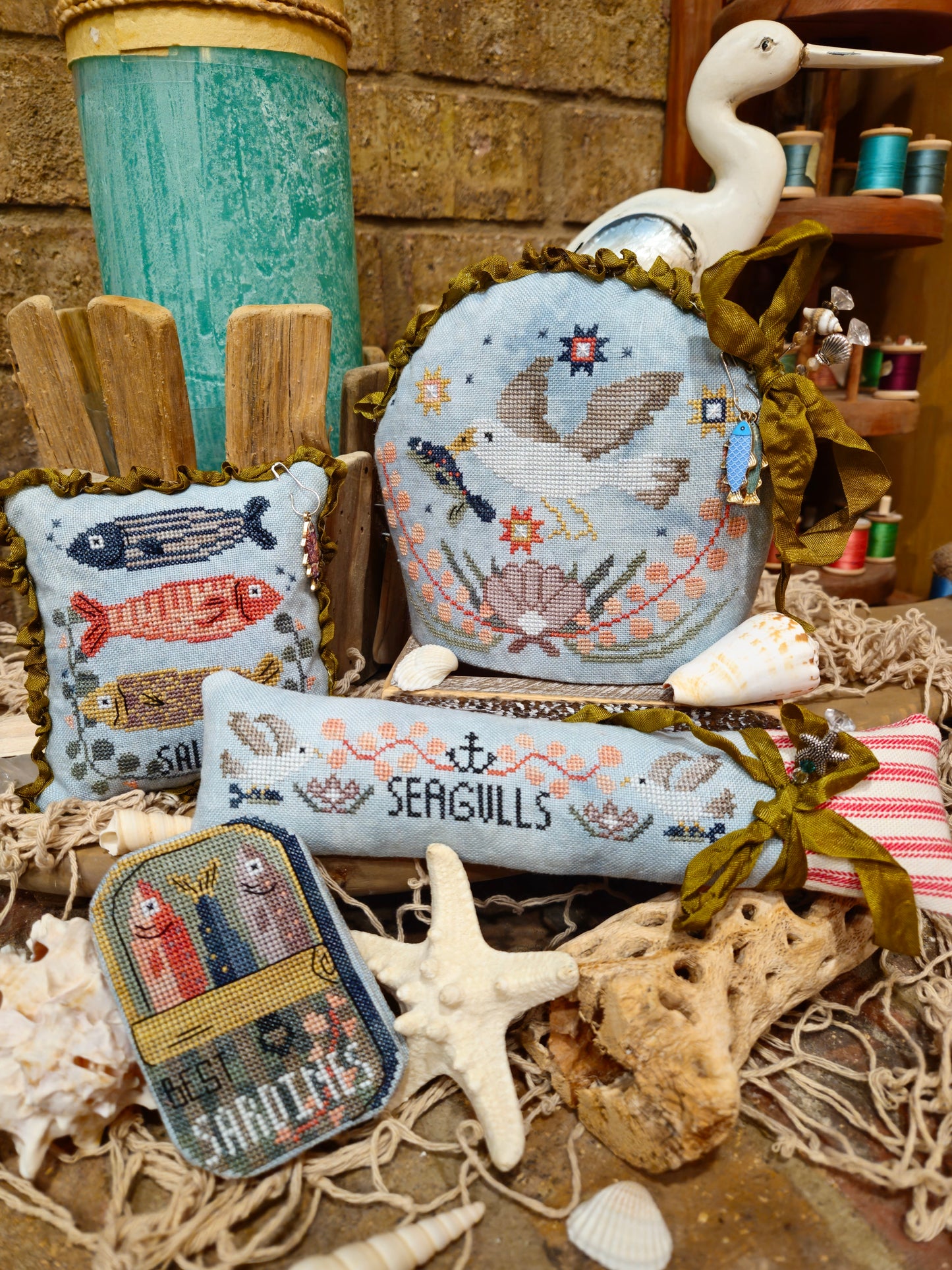 Sardine Thieves by Quaint Rose NeedleArts