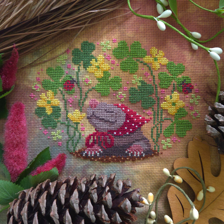PREORDER! Shrew in the Wood Sorrel by BAD Stitch