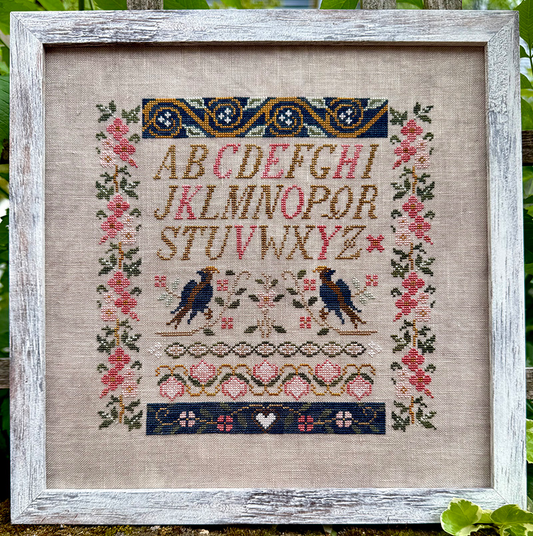 PREORDER! Two Blue Birds Sampler by Jan Hicks Creates