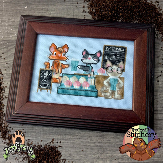 Cat Cafe by The Cozy DH Stitchery