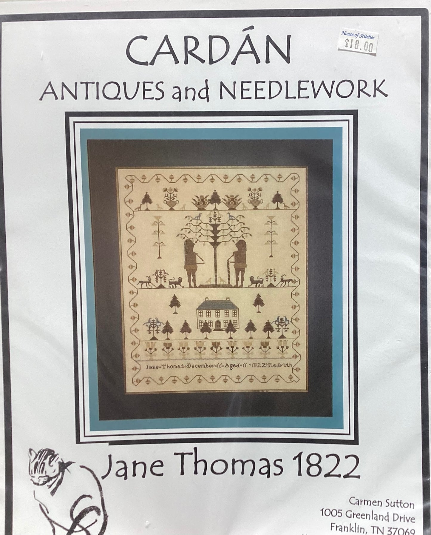 Jane Thomas 1822 by Cardán Antiques and Needlework