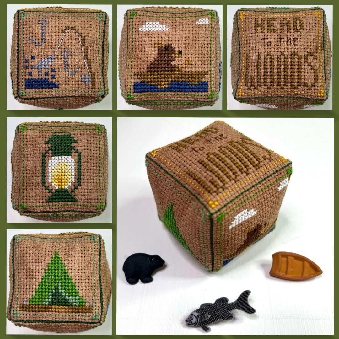 PREORDER! Camping II - Small Cube Series by Ladybug Stitches