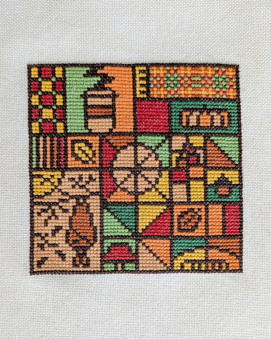 Fall Mosaic by Shaded Stitchery