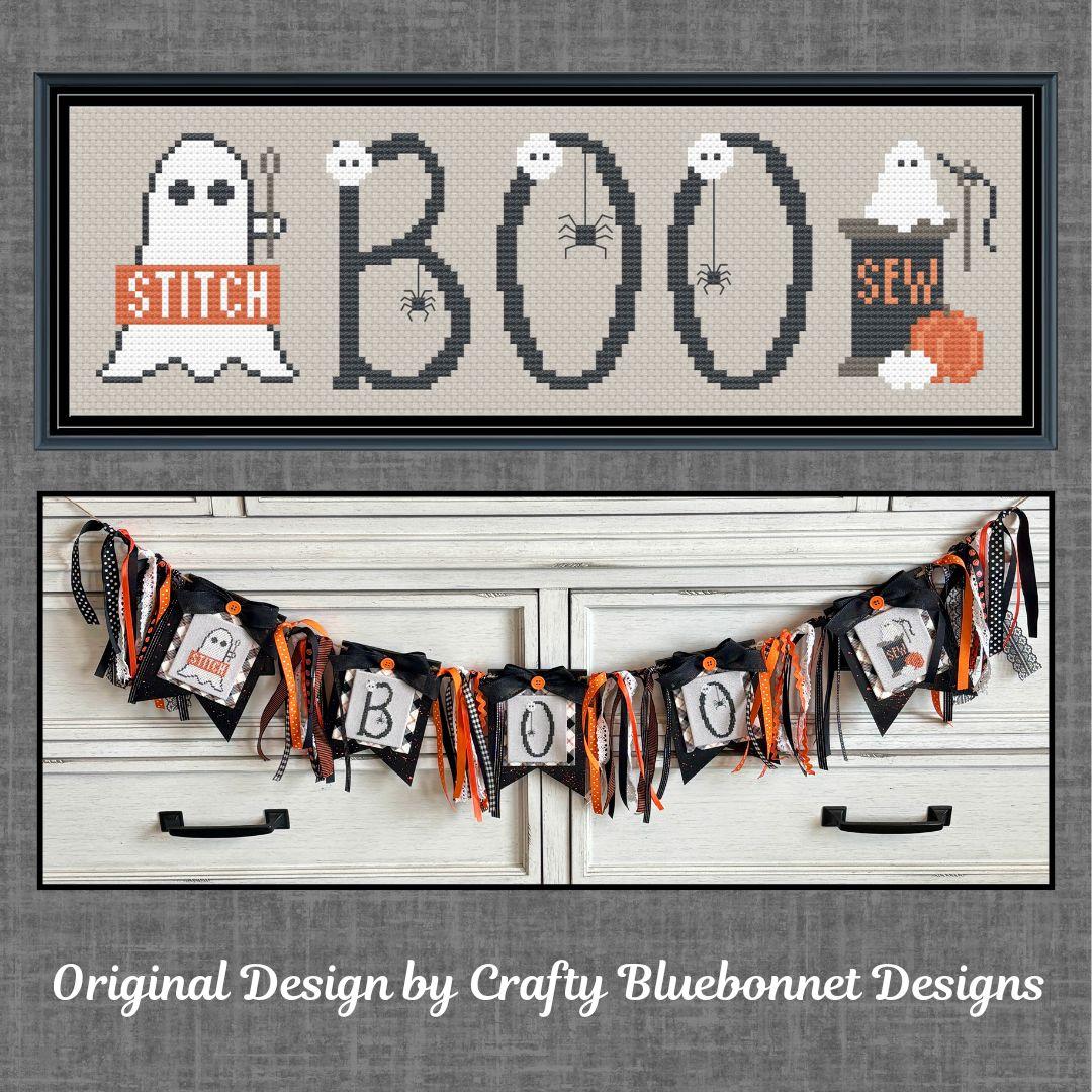 PREORDER! Boo Banner by Crafty Bluebonnet Designs