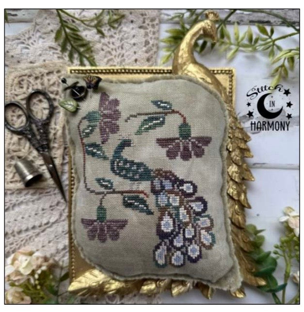 PREORDER! Peacock and Flowers by PuntiniPuntini