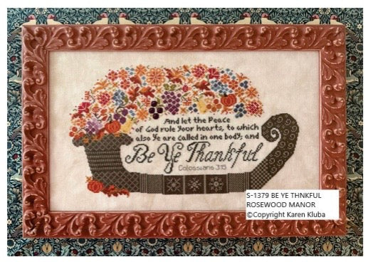 PREORDER! Be Ye Thankful by Rosewood Manor