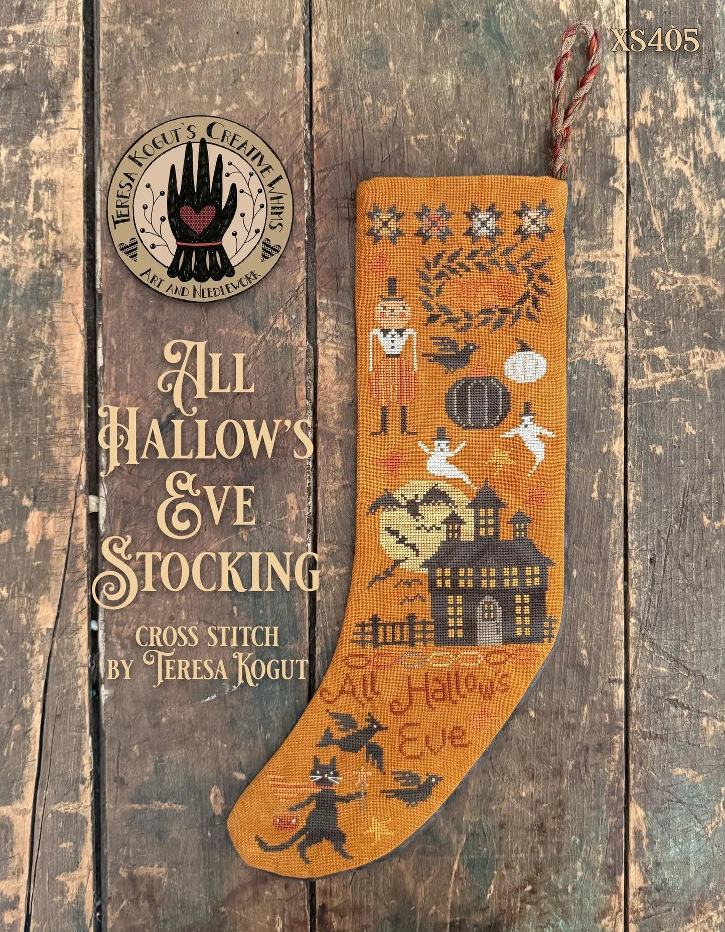 All Hallows Eve Stocking by Teresa Kogut