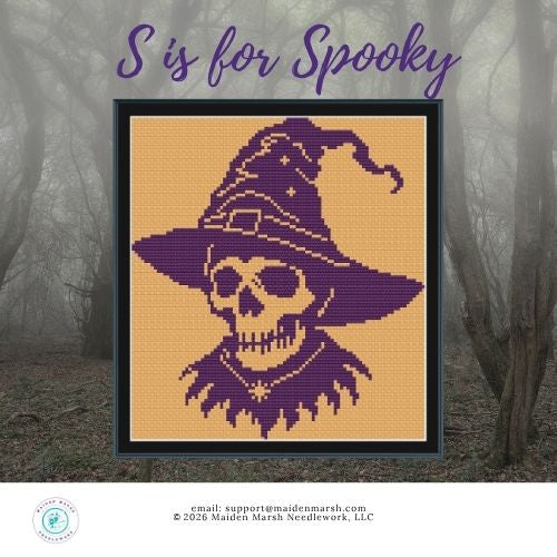 PREORDER! S is for Spooky by Maiden Marsh Needlework
