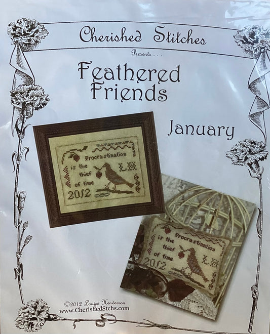 Feathered Friends: January by Cherished Stitches