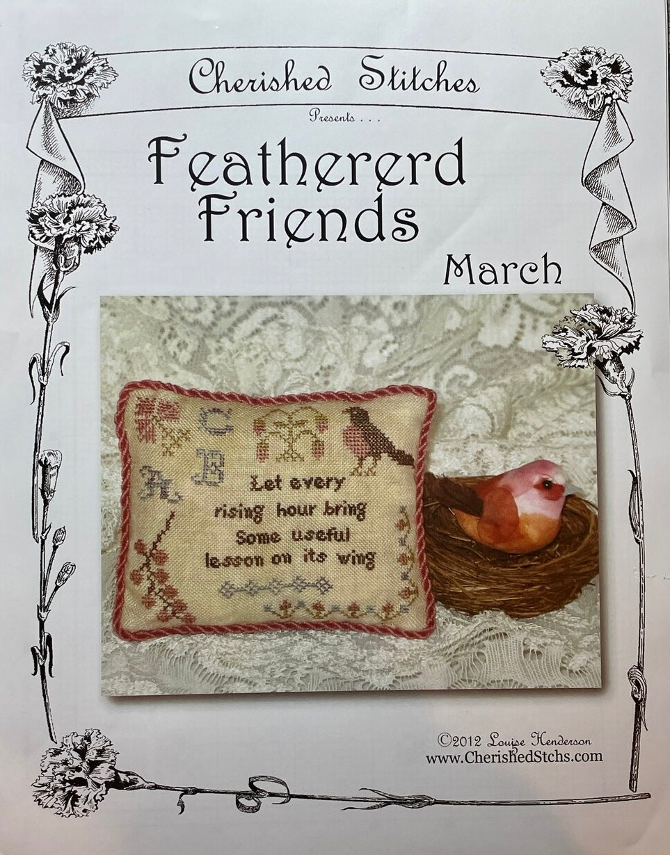 Feathered Friends: March by Cherished Stitches