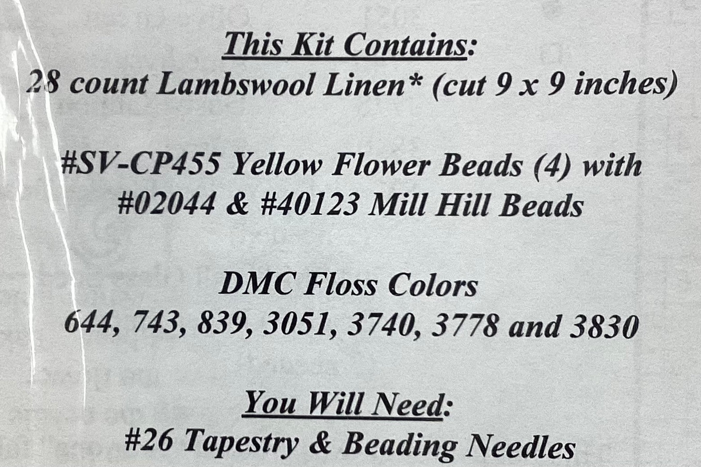 Country Flowers Sampler Kit by The Sweetheart Tree