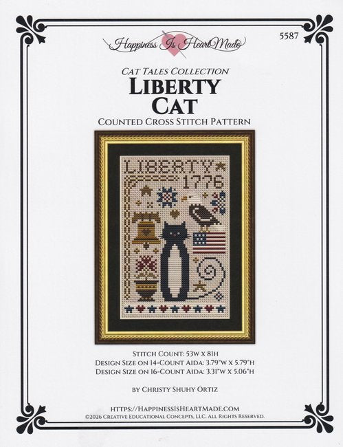 Cat Tales Collection: Liberty Cat by Happiness is HandMade