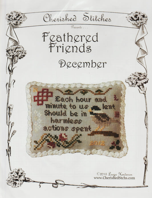 Feathered Friends: December by Cherished Stitches