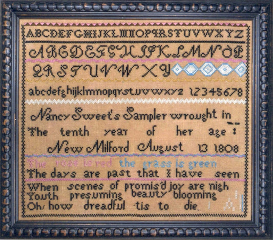 Nancy Sweet: A Sampler Reproduction by Cherished Stitches