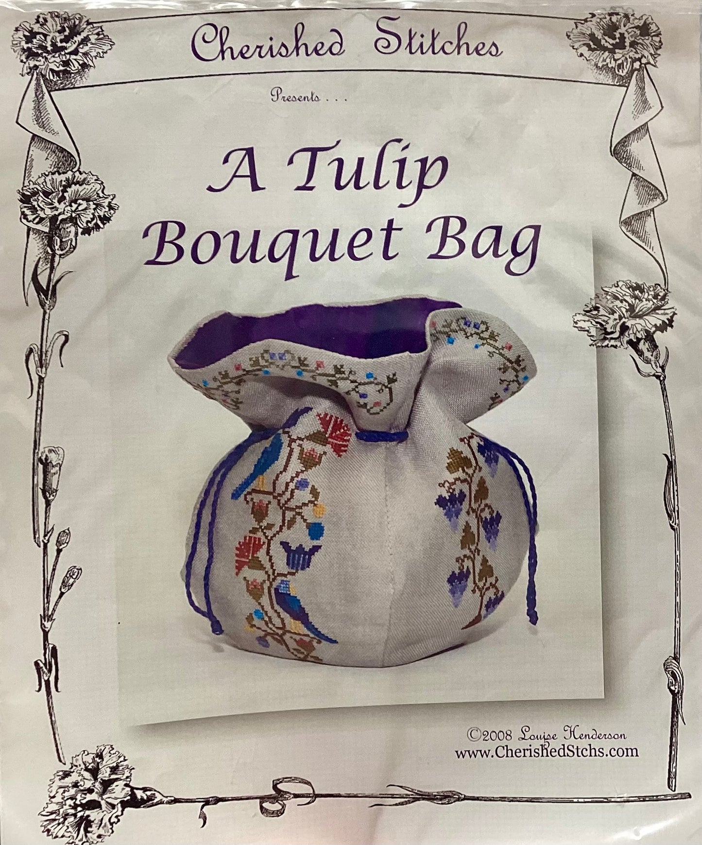 A Tulip Bouquet Bag by Cherished Stitches