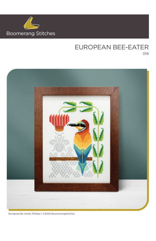 European Bee-Eater by Boomerang Stitches