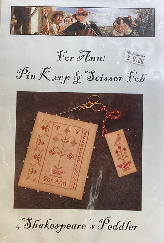 For Ann: Pink Keep & Scissor Fob by Shakespeare’s Peddler