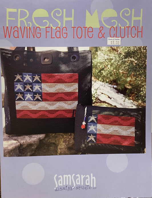 Fresh Mesh: Waving Flag Tote & Clutch by SamSarah Design Studio