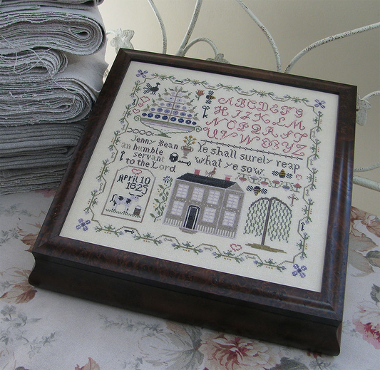 Jenny Bean’s Humble Servant Sampler by Shakespeare’s Peddler