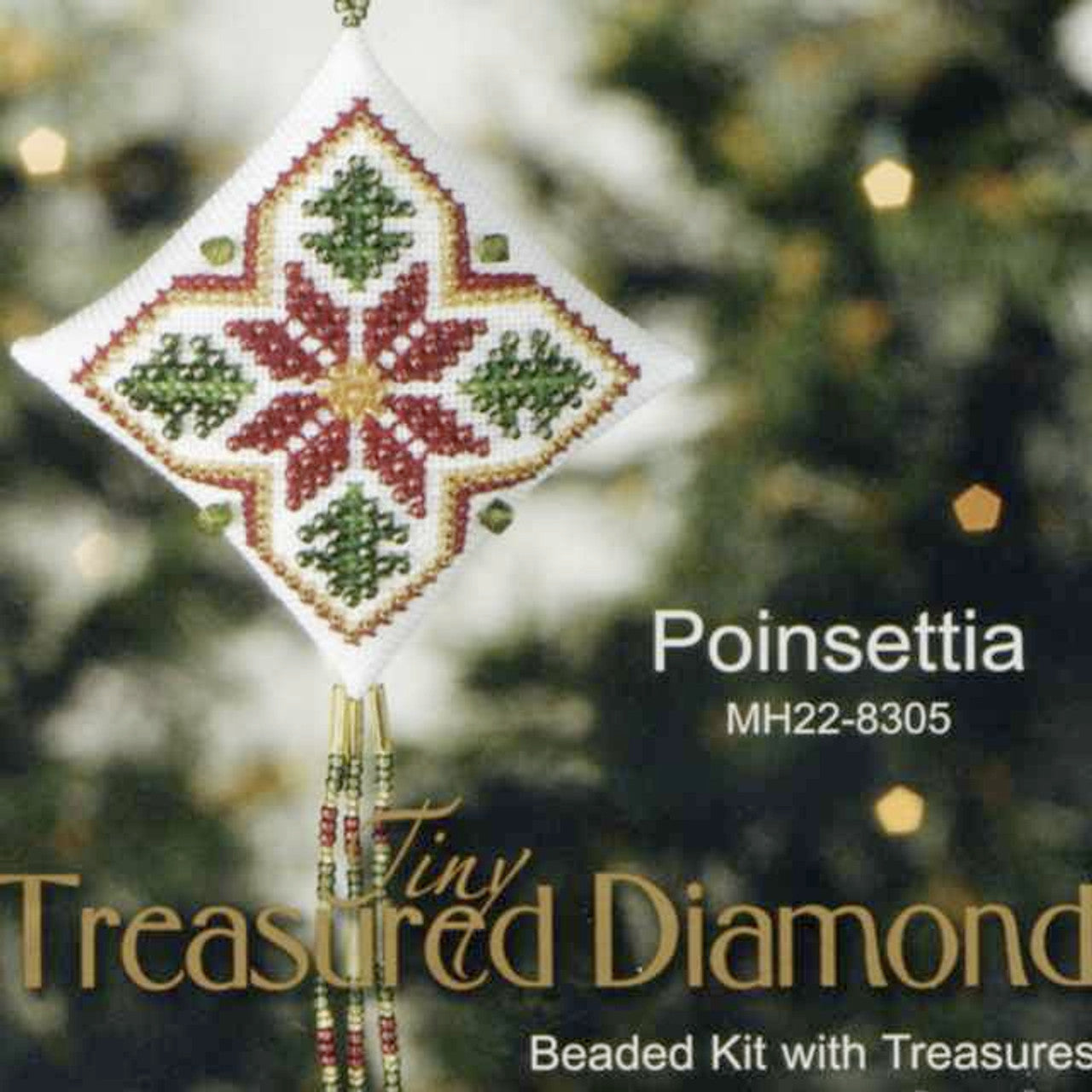 Poinsettia: Tiny Treasured Diamond Kit by Mill Hill