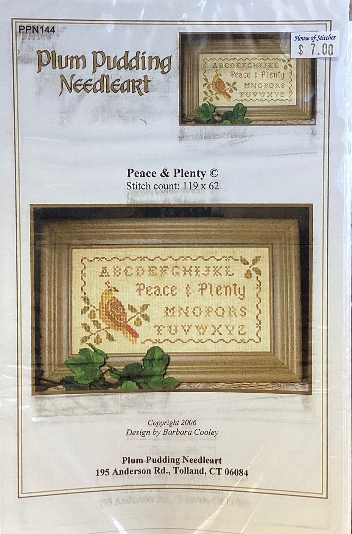 Peace & Plenty by Plum Pudding Needleart