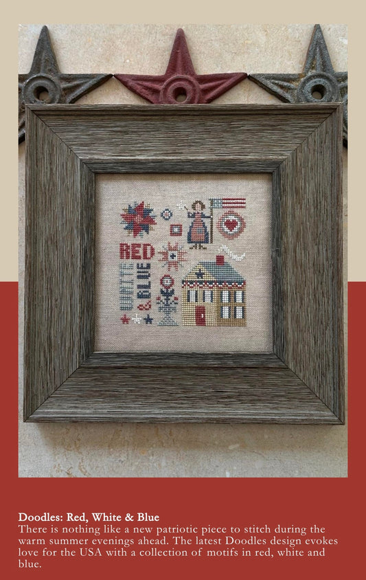Doodles: Red , White & Blue by Heart in Hand Needleart
